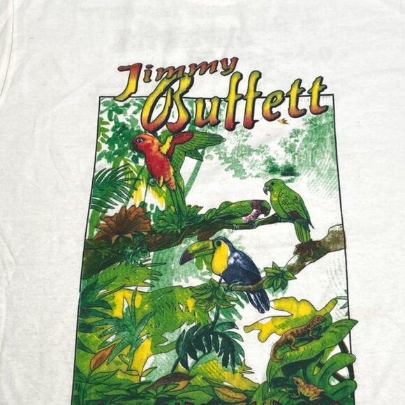 Jimmy Buffett "Chameleon Caravan Tour '93" White NOS Adult Tee - Picture 1 of 6